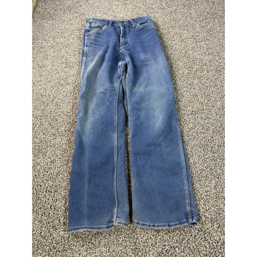 Vintage 70s Chuck Norris Straight Leg Jeans Men's Size 24X28 Blue
